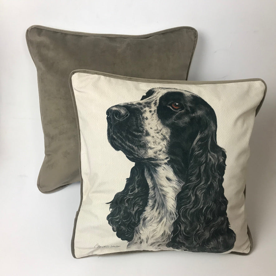 Dog Print Cushion