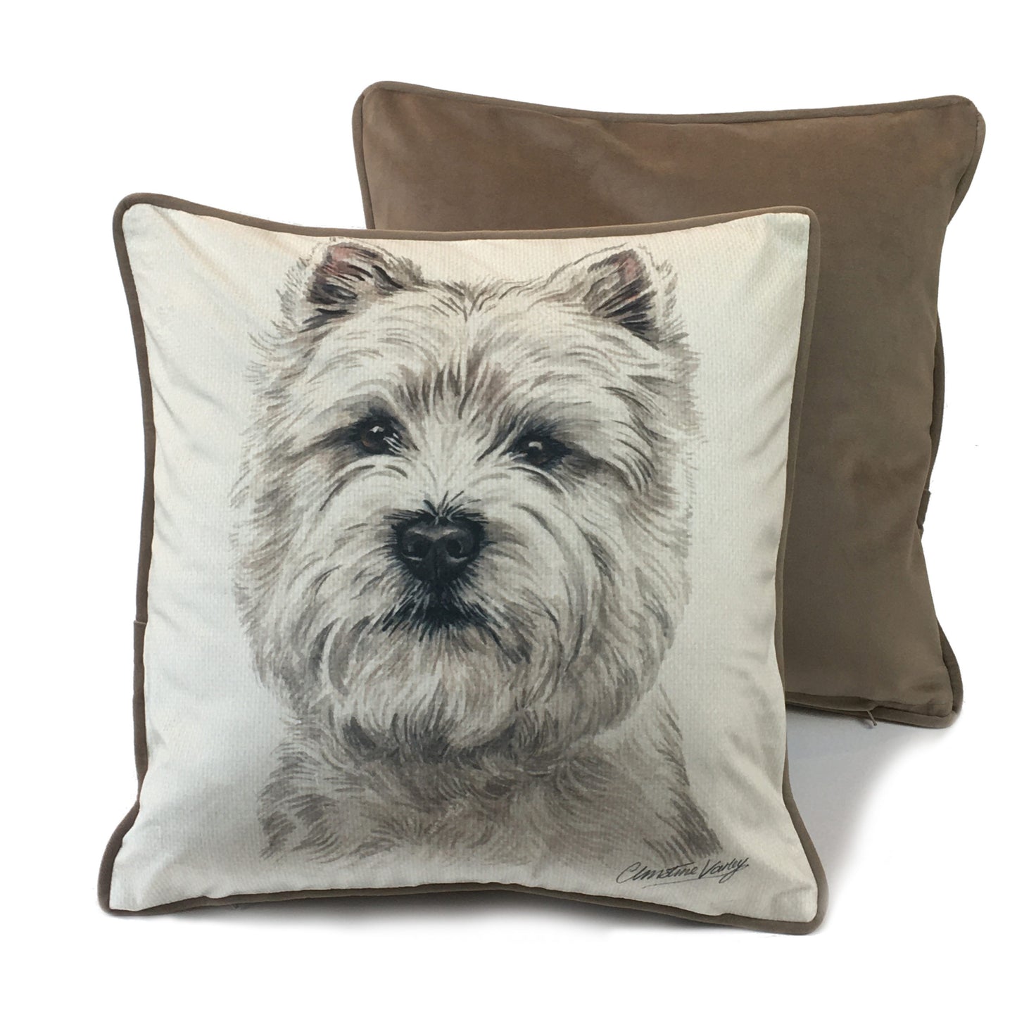 Dog Print Cushion