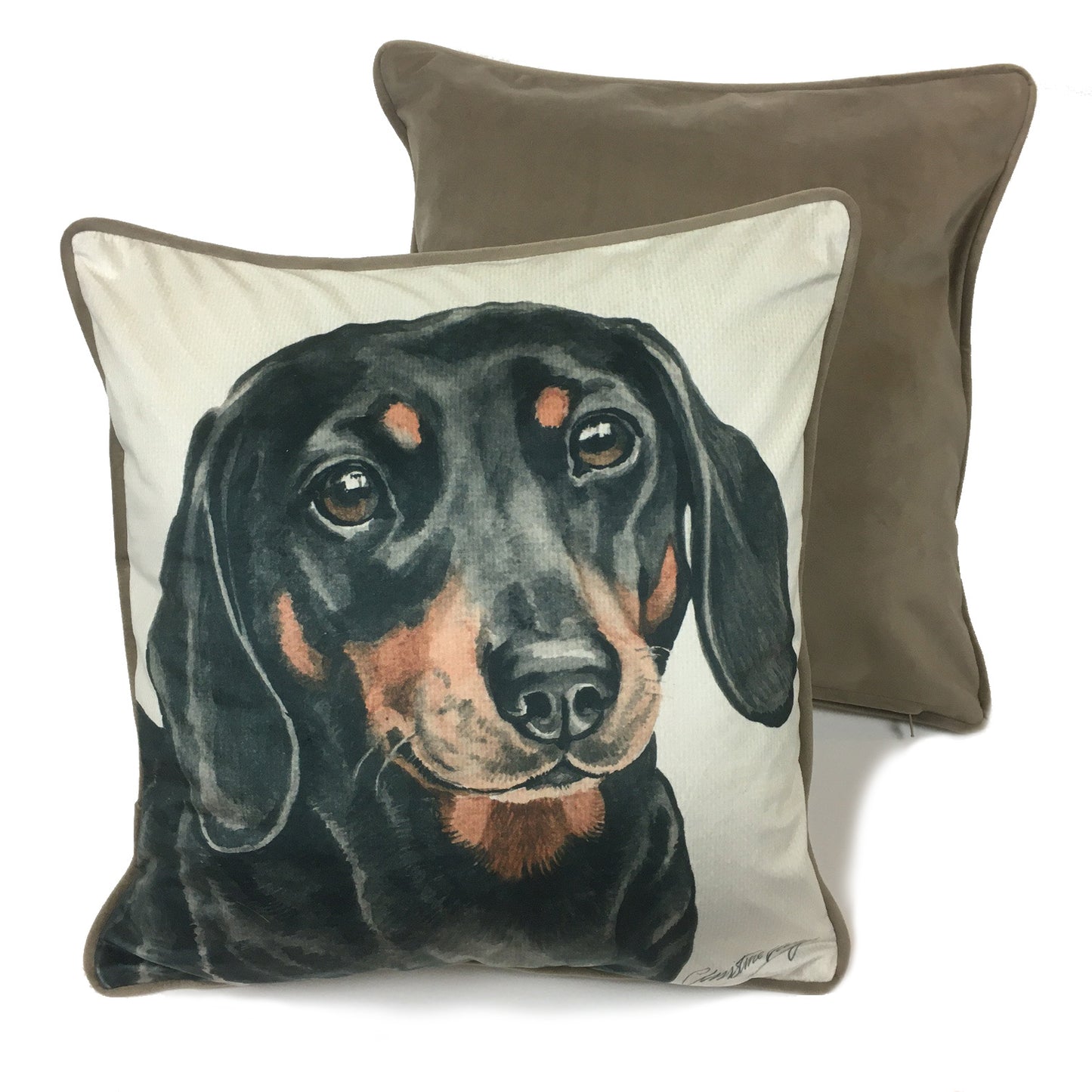 Dog Print Cushion