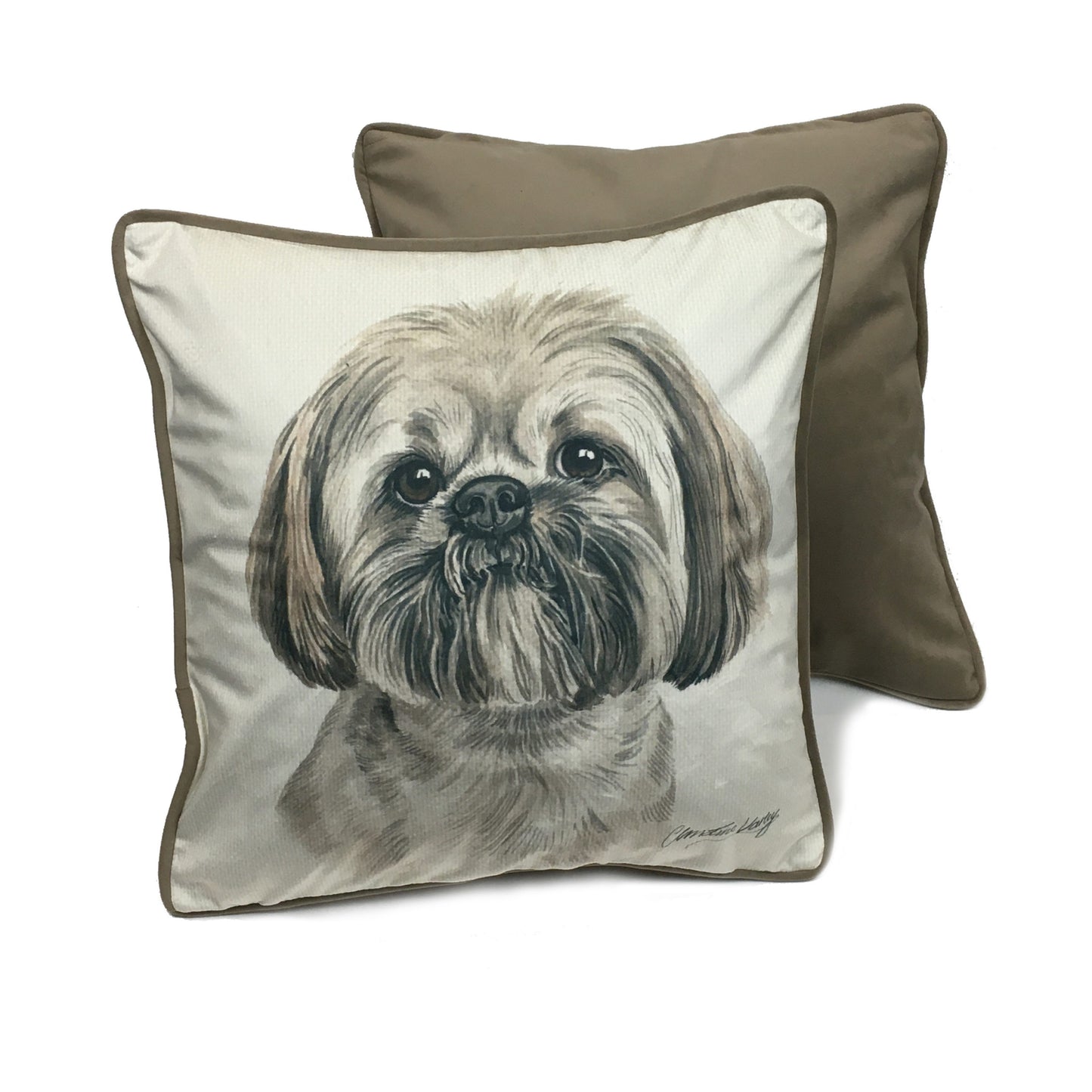Dog Print Cushion