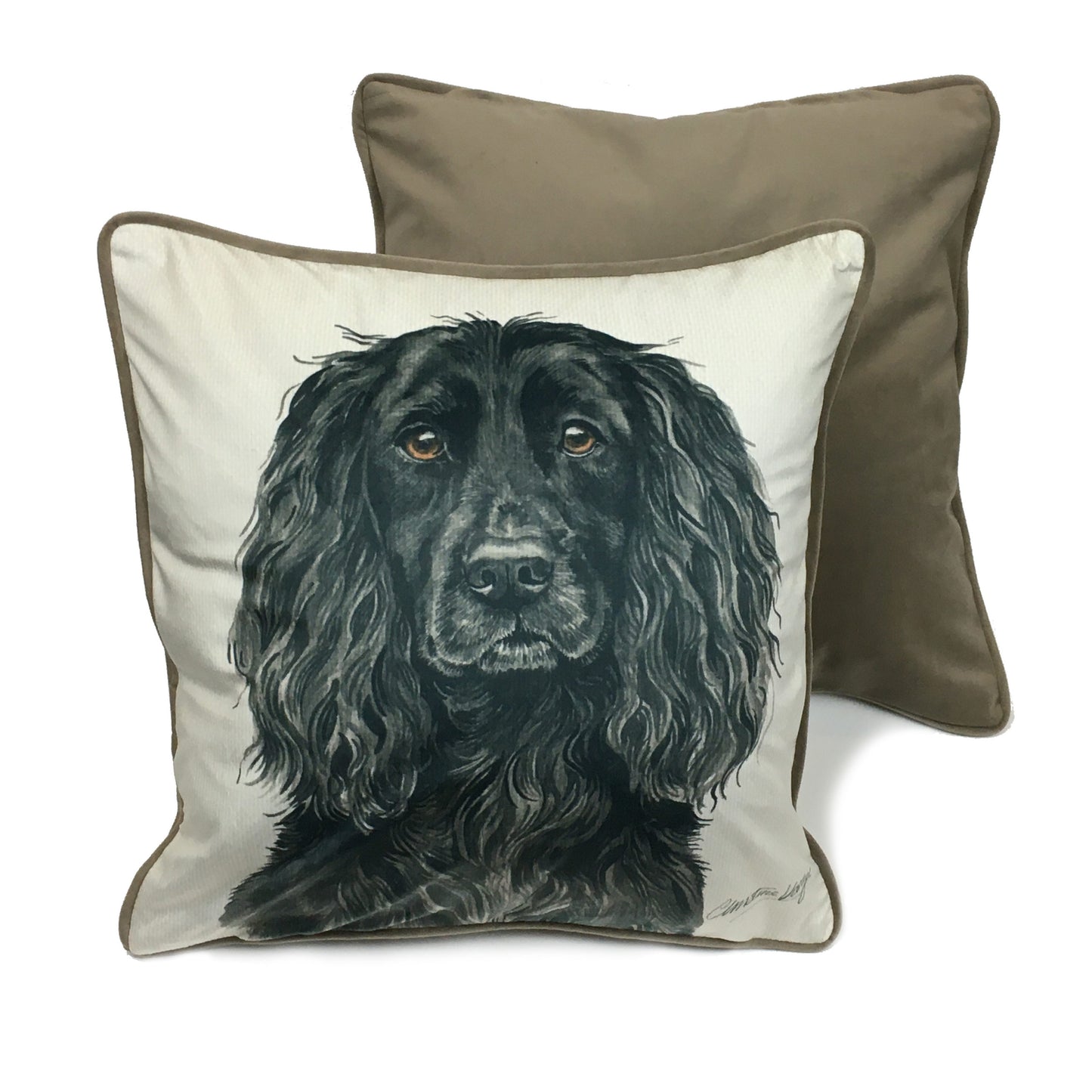 Dog Print Cushion