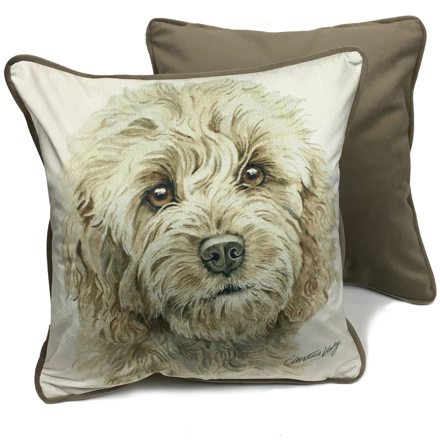Dog Print Cushion