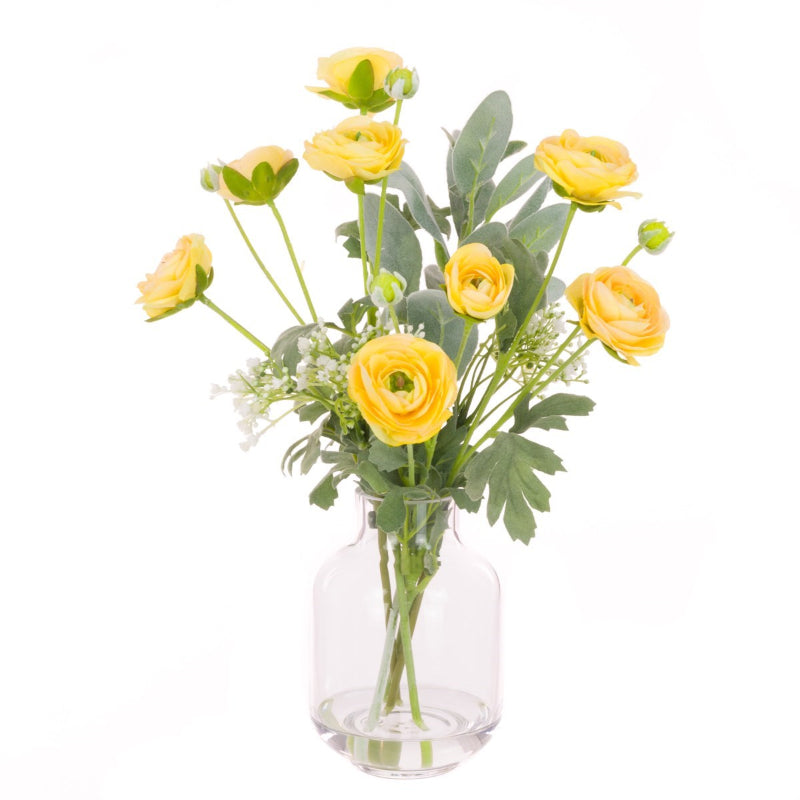 Ranunculus Mix in a Bottle Vase
