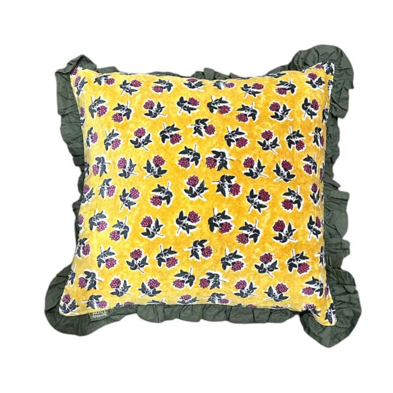 Green Velvet Cushion