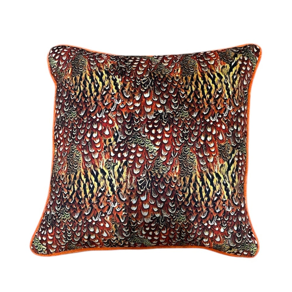 Cock Pheasant Amber Cushion