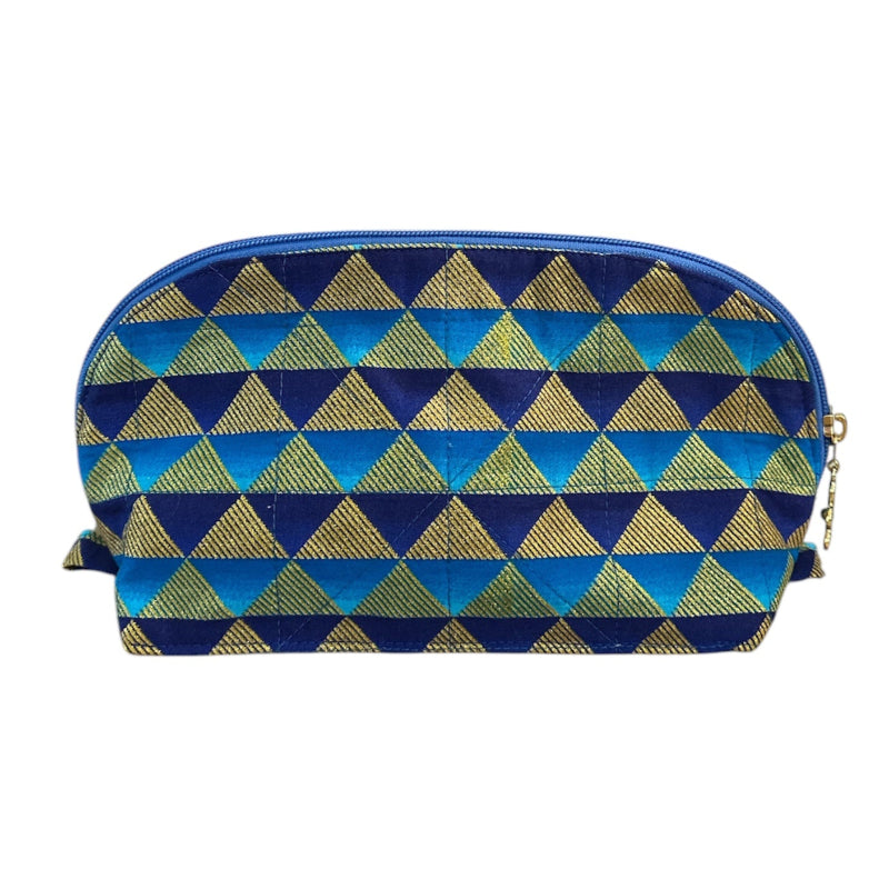 Handmade Cosmetic Bag Blue