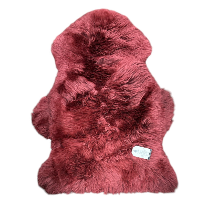 Sheepskin Rug in Burgundy