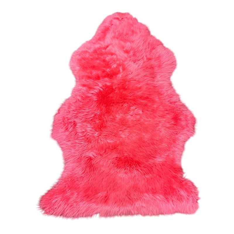 Sheepskin Rug in Cerise
