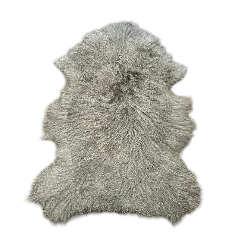 Tibetan Lambskin Rug in Vole