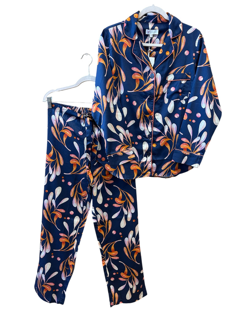 Wysteria Lane Orange Leaves Pyjamas