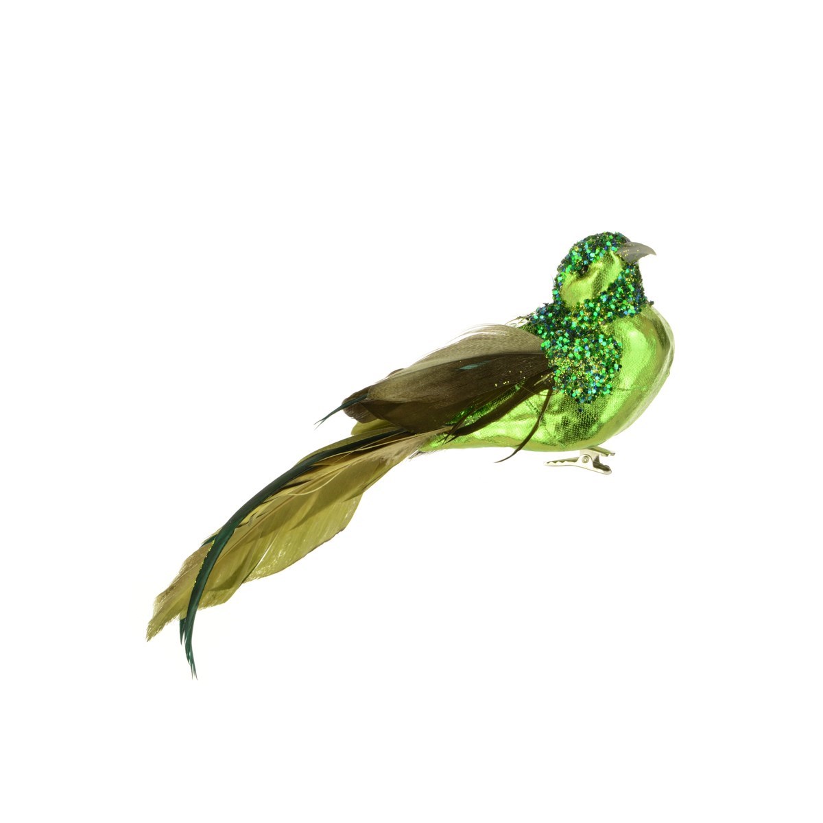 Metallic Bird with Clip