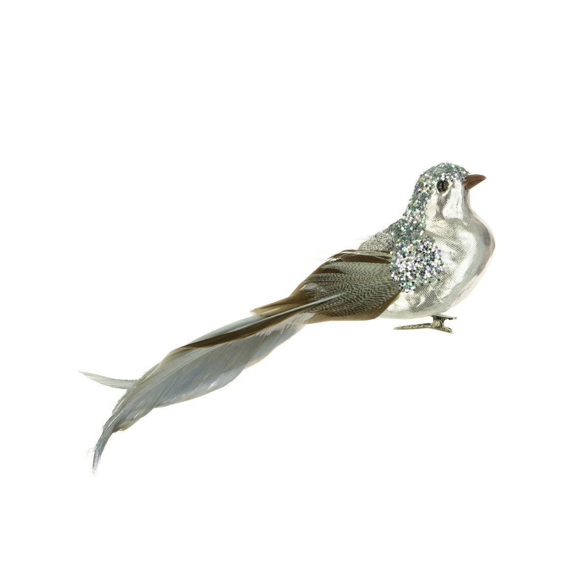 Metallic Bird with Clip