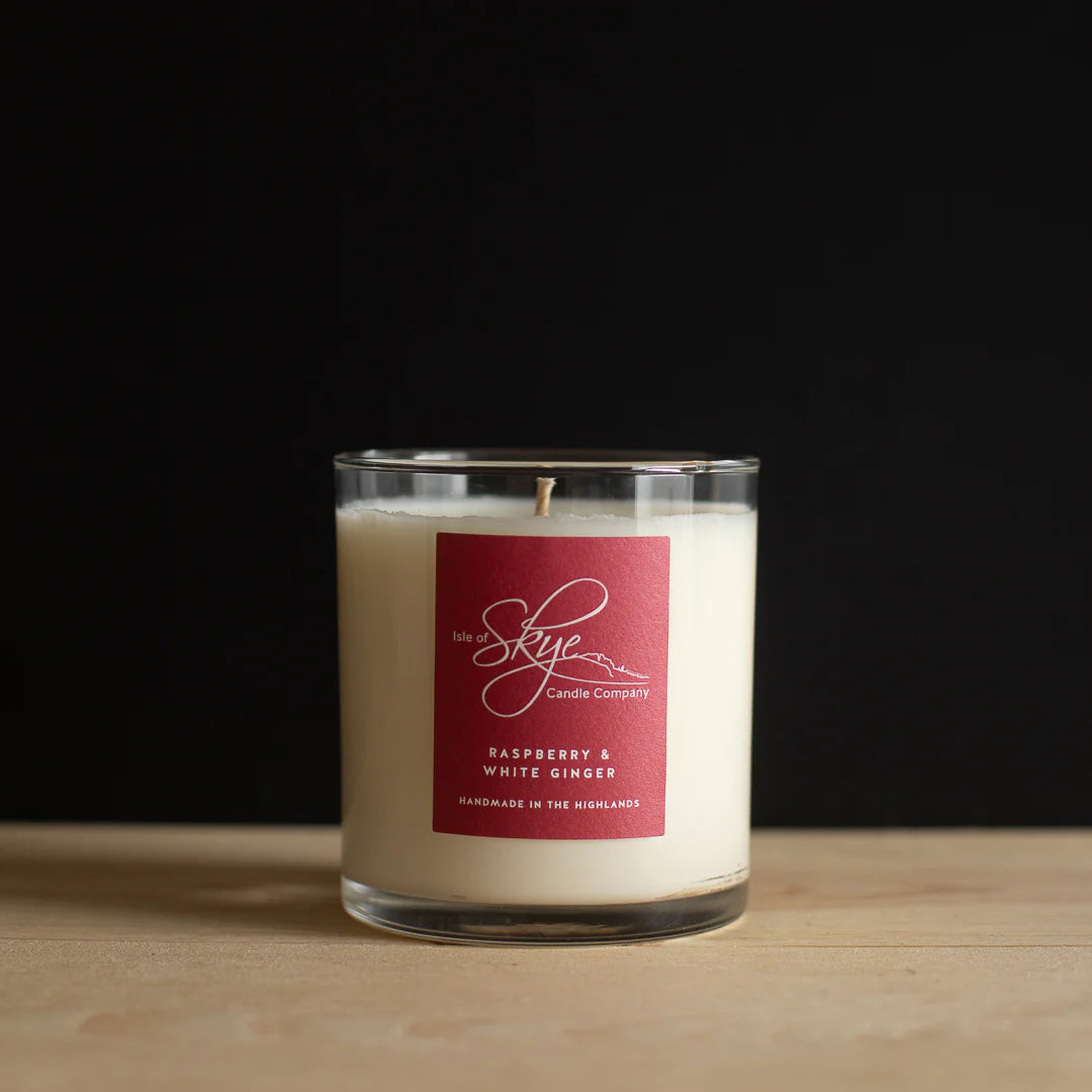 Raspberry & White Ginger Soya Wax Candle