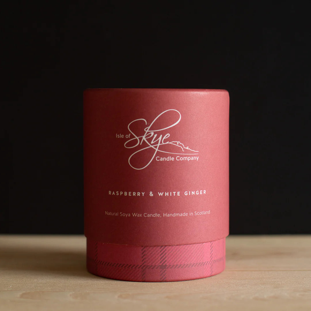 Raspberry & White Ginger Soya Wax Candle