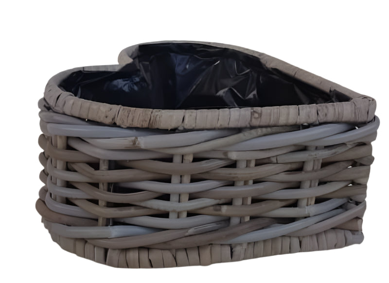 Grey Ratten Heart Planter Small