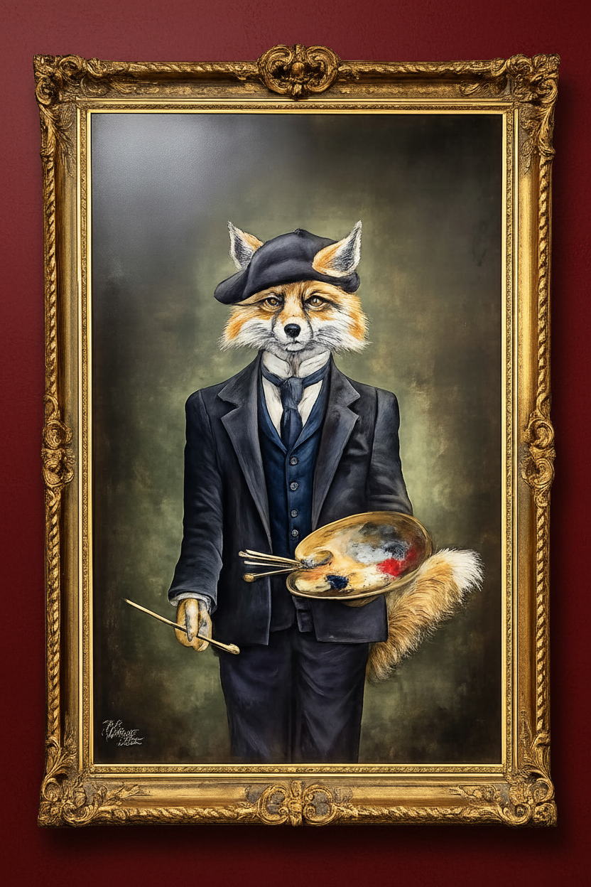 Artful Fox – Original Artwork by Maggie