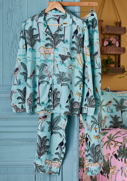 Jungle Print Jade Pyjama Set