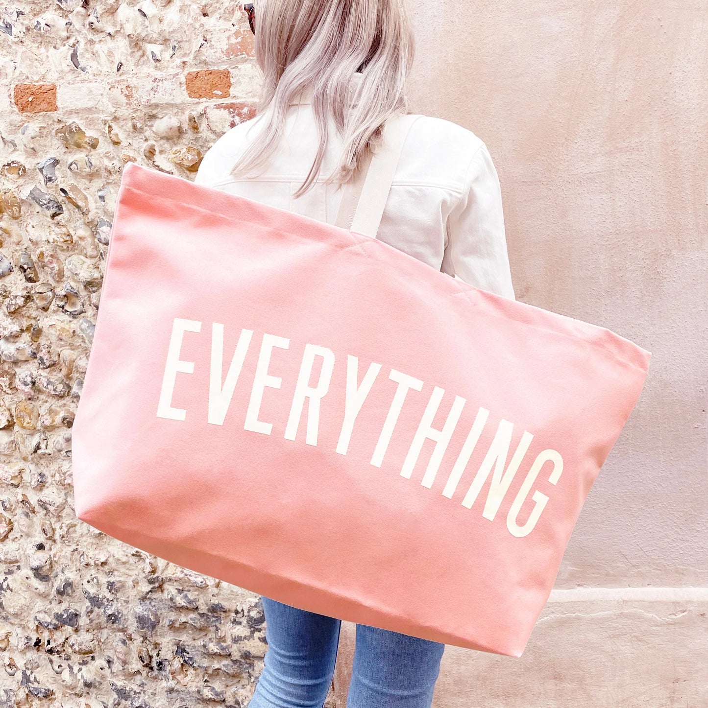 Oversized Bag - Everything in Blush Pink