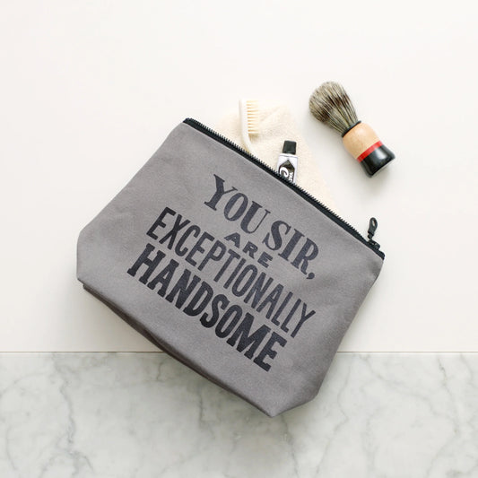 Wash Bag - Handsome in Grey