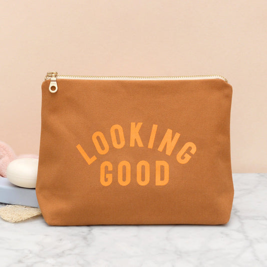 Wash Bag - Looking Good in Tan