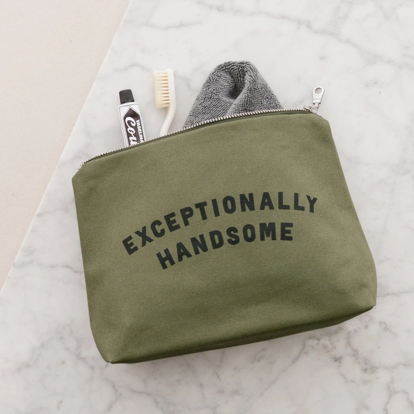 Wash Bag - Handsome in Olive